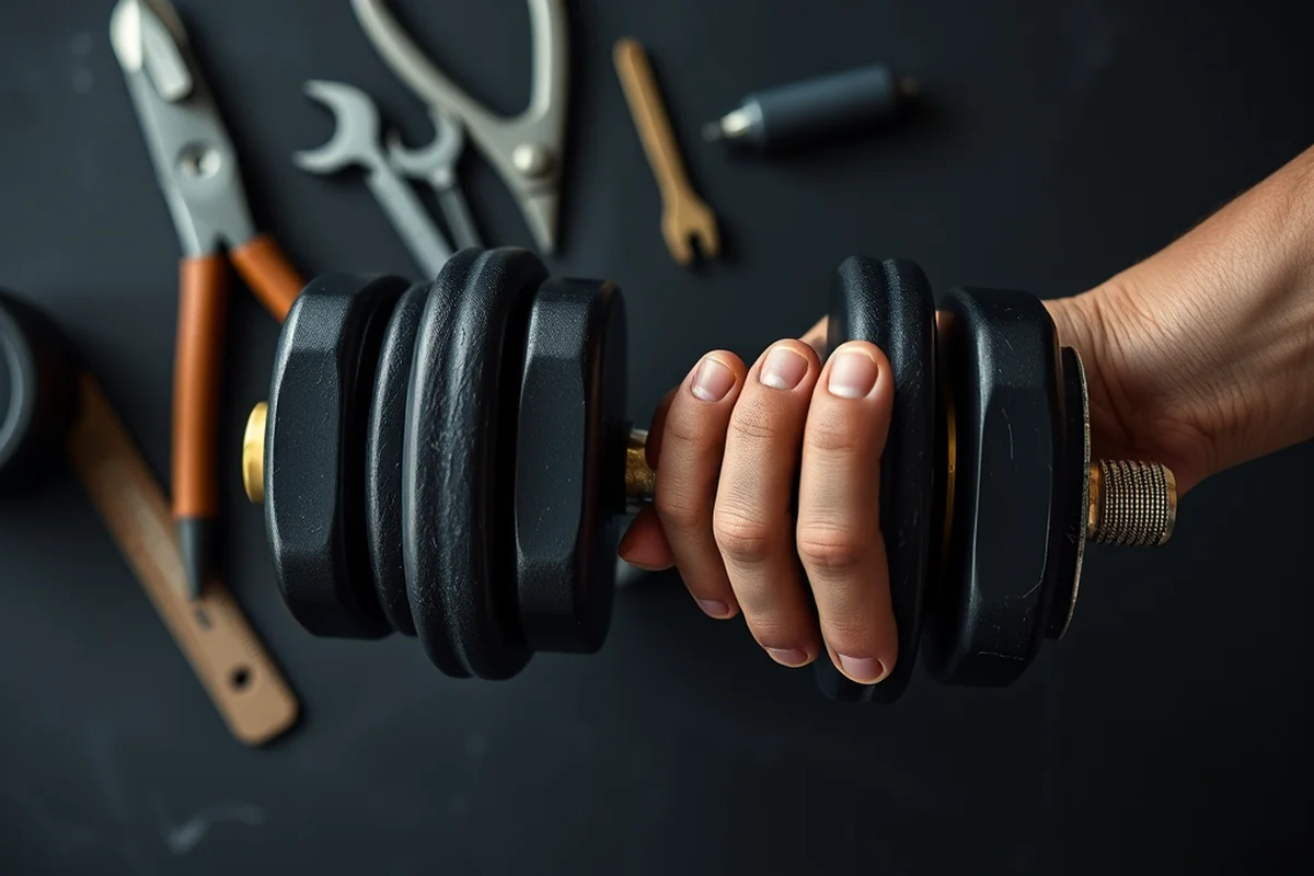 dumbbell with racks — Dumbbell With Racks (the finished result)