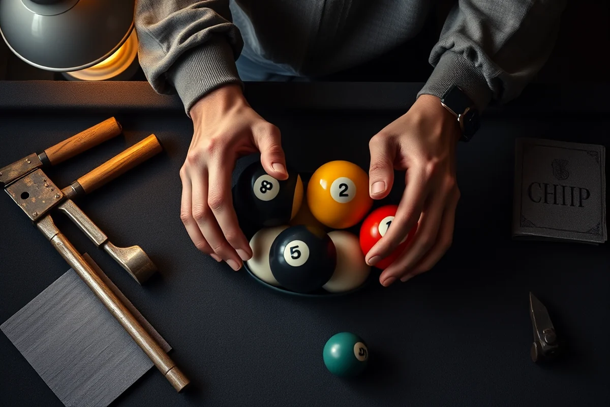 how to rack pool balls — How To Rack Pool Balls (the finished result)